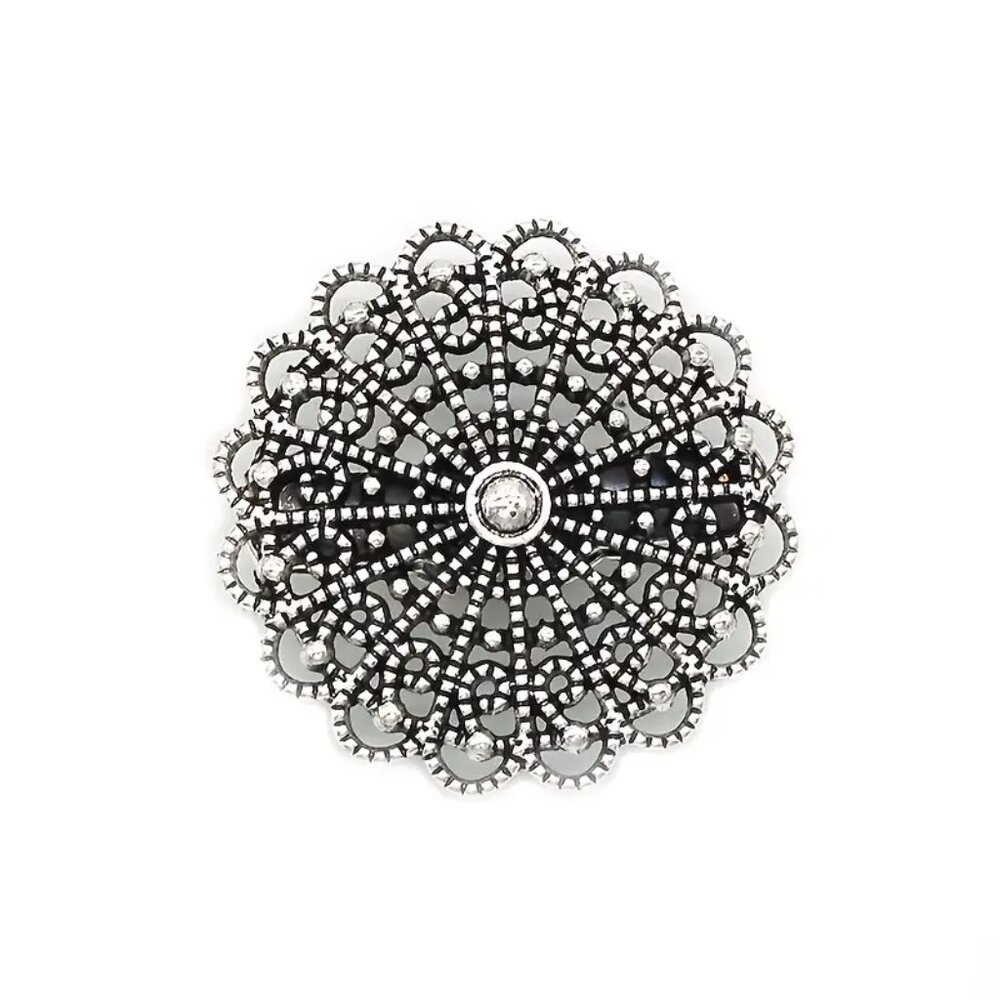 NWT Silver Filigree Scarf Clip for Wrap, Cardigan, or Kimono